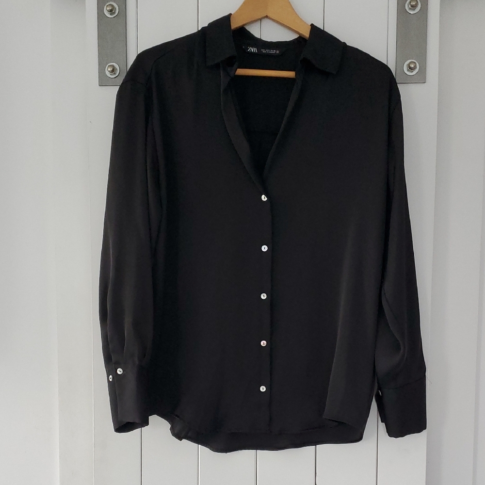 Zara Black Blouse